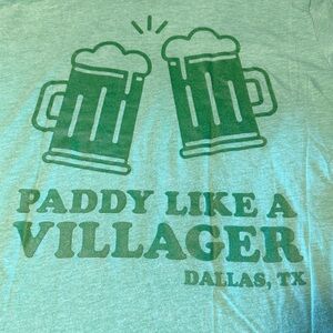 Vintage inspired 2022 issue St Paddy’s Day shirt from The Village in Dallas, TX